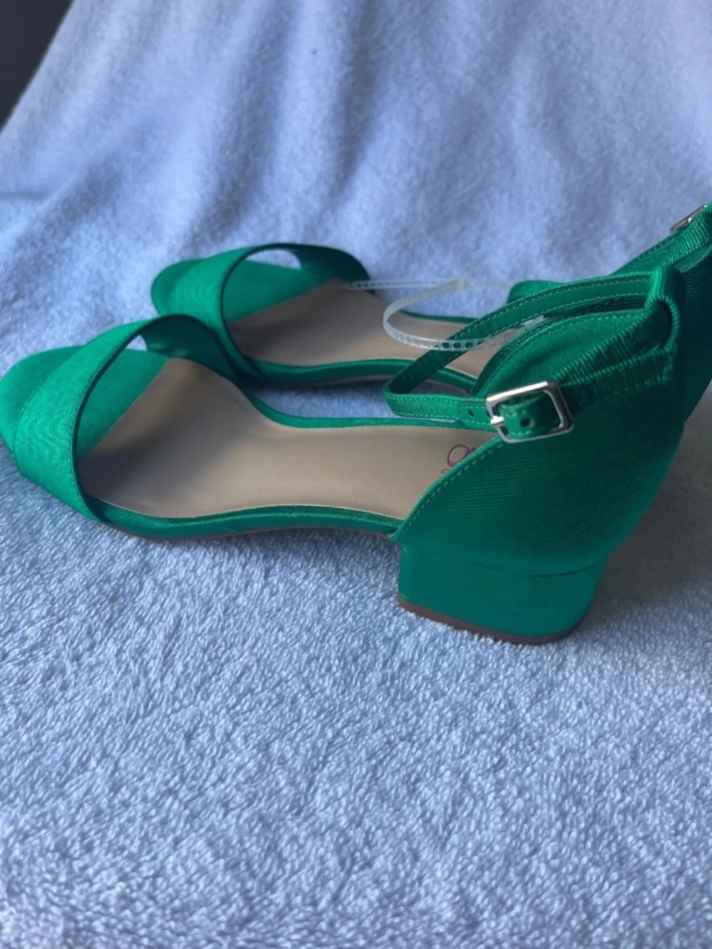 GB girls Emerald Green Ankle-Strap Open-Toe Sandals